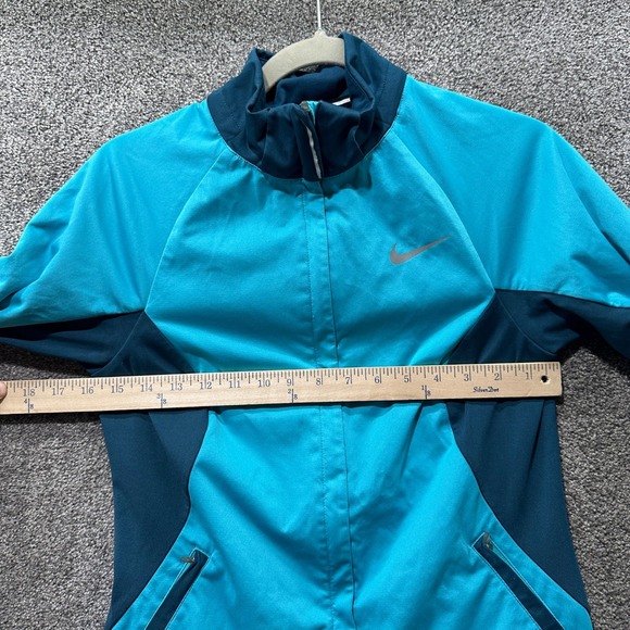 Nike‎ Running Training Jacket Sheild Max Dri-Fit Women Small Full Zip - Picture 5 of 15